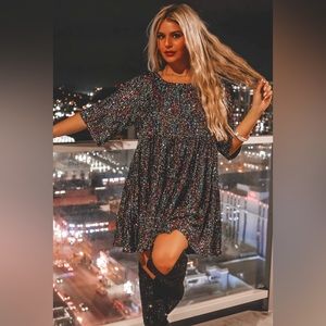 AMAZING LACE MY QUEEN GALAXY SEQUIN BABY DOLL DRESS IN GALAXY 🌌